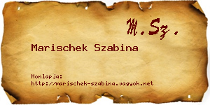Marischek Szabina névjegykártya